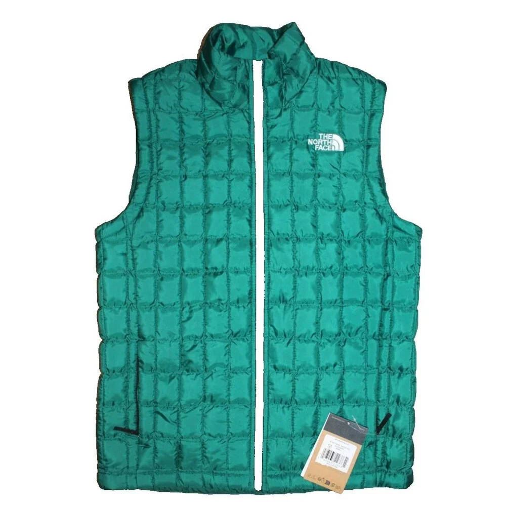 The North Face Men Quilted T-Ball‎ Eco Vest GREEN NWT